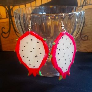 Dragonfruit earrings